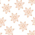 Henna Mehendy Tattoo Seamless Pattern on a white background