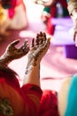 Henna mehndi ceremony