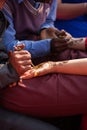 Henna mehndi ceremony