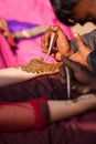 Henna mehndi ceremony