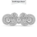 Henna Paisley Doodle Floral Design Element. Royalty Free Stock Photo