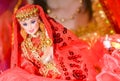 Henna puppet . Henna doll . Henna dress . Red puppet dresses