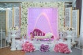 Henna stage party . Henna ang Engagement decor Royalty Free Stock Photo