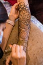 Henna Tatto Design Pattern Symmetry Detailed Textured Abstract Tradition In Nairobi City County Kenya East Africa