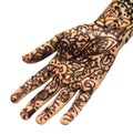 Henna tattoo on hand Royalty Free Stock Photo