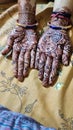 Henna work done in Indian weddings