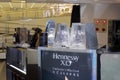 Hennessy xo counter in the shop of taipei Royalty Free Stock Photo