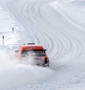 Henning Solberg on the WRC Rally Sweden Royalty Free Stock Photo