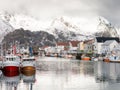 Henningsvaer on Lofoten Islands, Norway Royalty Free Stock Photo