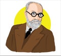 Henri Matisse. cartoon vector sketch portrait illustration