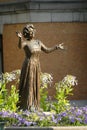 Henrik Ibsen statue in Oslo, Norway Royalty Free Stock Photo