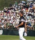 Henrik Stenson & spectators on the 18th Royalty Free Stock Photo