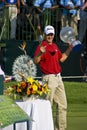 Henrik Stenson with Trophy & Sword Royalty Free Stock Photo