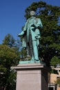 Henrik Wergeland statue in Oslo, Norway Royalty Free Stock Photo