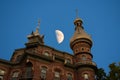 Henry B. Plant Museum on beatiful half moon and blue sky background, in Tampa Downtown.