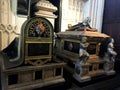 Architectural details inside Westminster Abbey in London, England