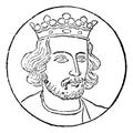 Henry III, vintage illustration