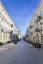 Henryka Sienkiewicza Street in the center of Kielce, Poland