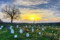 Hensley cemetary in Cumberland Gap National Park Royalty Free Stock Photo