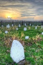 Hensley cemetary sunset, Cumberland Gap National Park Royalty Free Stock Photo