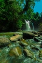 Heo Suwat Waterfall in Khao Yai National Park in Thailand Royalty Free Stock Photo