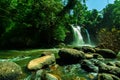 Heo Suwat Waterfall in Khao Yai National Park in Thailand Royalty Free Stock Photo