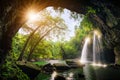 Heo Suwat Waterfall Royalty Free Stock Photo