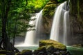 Heo Suwat Waterfall Royalty Free Stock Photo