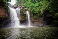 Heo Suwat waterfall in Khao Yai National Park