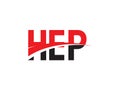 HEP Letter Initial Logo Design Vector Illustration