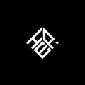 HEP letter logo design on black background. HEP creative initials letter logo concept. HEP letter design