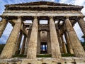 Hepahestus temple in Athens agora` Royalty Free Stock Photo