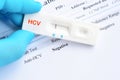 Hepatitis C virus negative test result