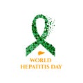 Hepatitis ribbon poster