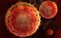 Hepatitis virus Royalty Free Stock Photo