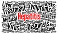 Hepatitis word cloud concept Royalty Free Stock Photo
