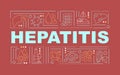 Hepatitis word concepts banner