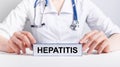 hepatitis word, liver disease concept