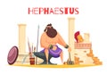 Hephaestus Cartoon Composition