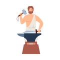 Hephaestus greek god blacksmith olympian hero in ancient greece mythology.