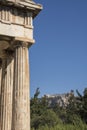 Hephaestus Temple in Agora of Athens Royalty Free Stock Photo