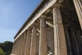 Hephaestus Temple in Agora of Athens Royalty Free Stock Photo