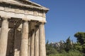 Hephaestus Temple in Agora of Athens Royalty Free Stock Photo