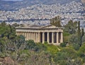 Hephaestus (Vulcan) temple and Athens cityscape