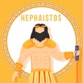 Hephaistos orange social media post mockup