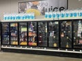 KJs retail grocery retail store interior out of stocks orange juice