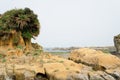 Heping Island Park coastal rock formation scenery in Keelung, Taiwan