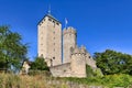 Heppenheim, Germany - Old historic hill castle called `Starkenburg` in Odenwald forest in Heppenheim city