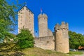 Heppenheim, Germany - Old historic hill castle called `Starkenburg` in Odenwald forest in Heppenheim city
