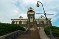 Steps Lead to the Entrance of the Morrow County Courthouse in Heppner, Oregon, USA